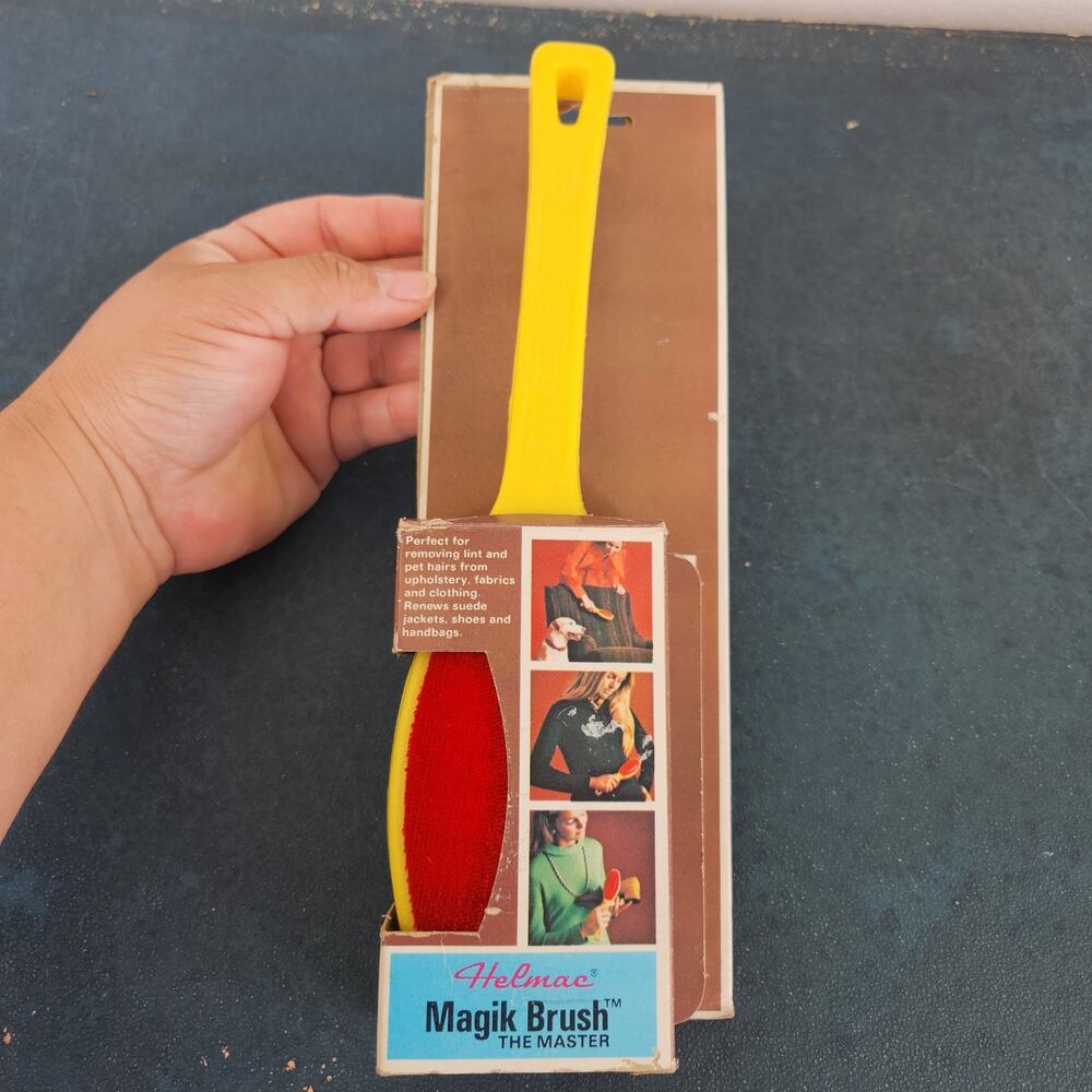 VTG Helmac Magik Brush The Master 2-sided Lint Brush 70s 80s